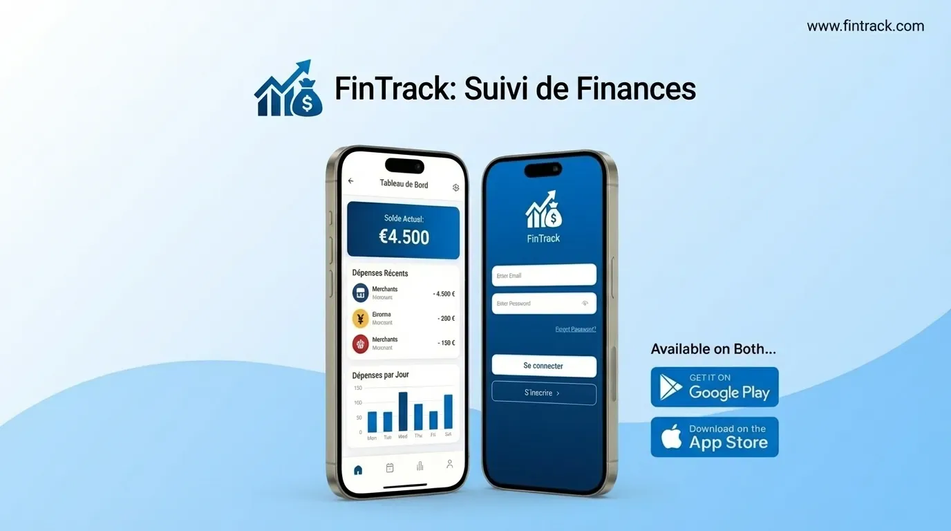 Application mobile de gestion financière et de suivi du budget.