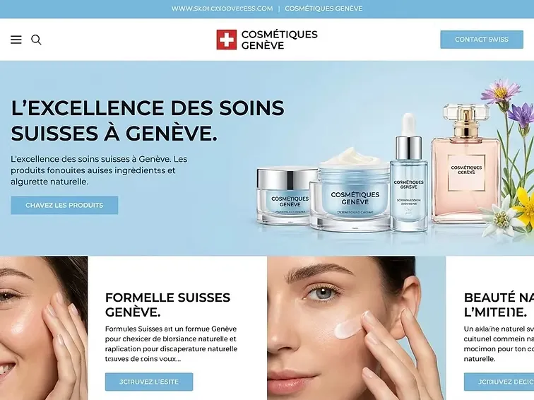 Boutique en ligne de cosmétiques suisses haut de gamme à Genève, spécialisée dans les soins naturels.