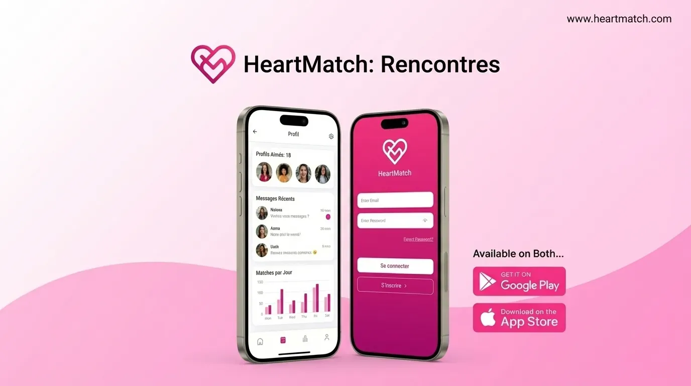 Application mobile de rencontres.